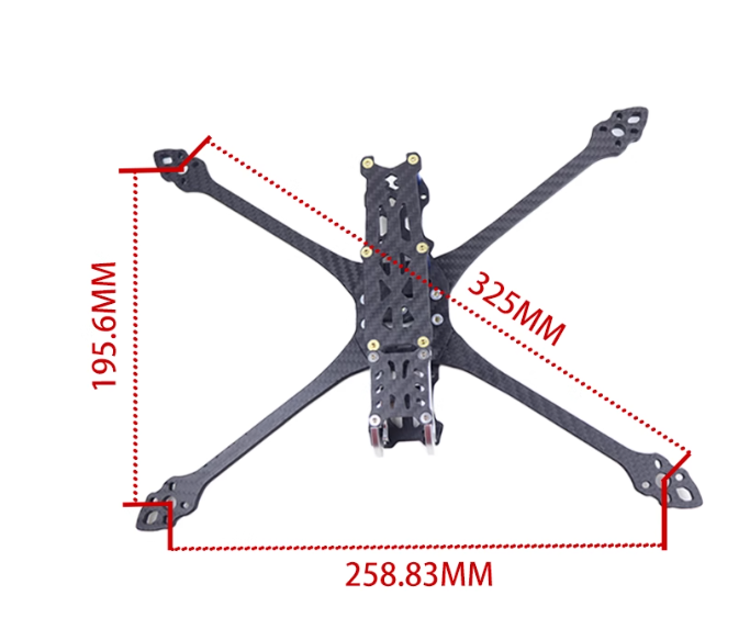 MAK5 MK5 7inch 325mm Carbon Fi - огляд і ціна Geprc Rad Vtx 5.8G 2.5W